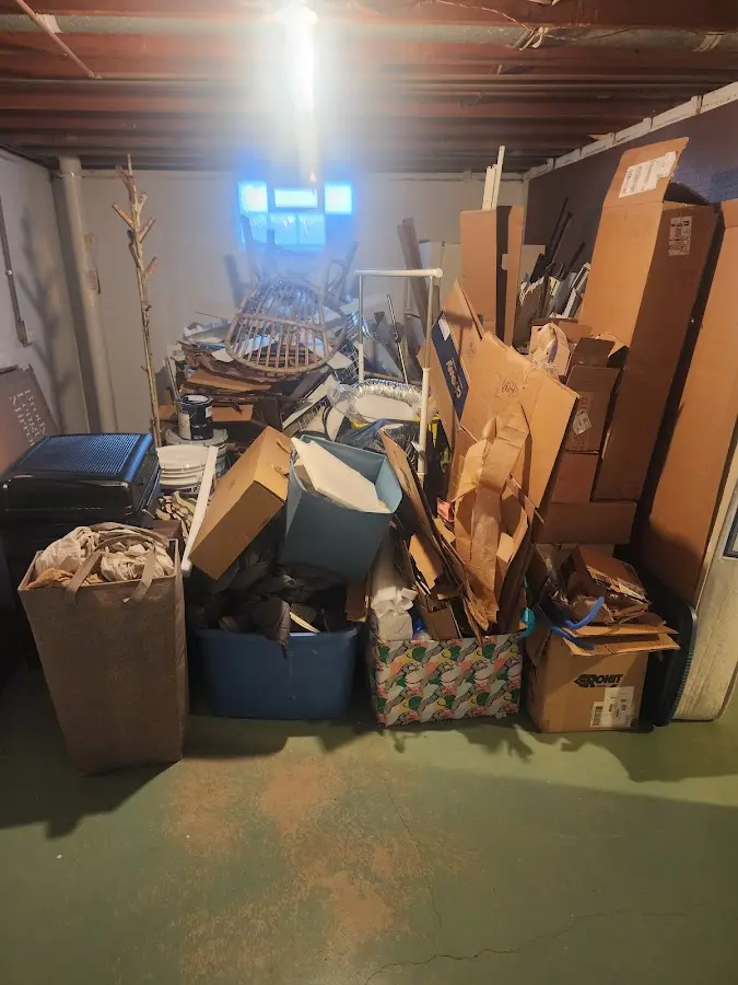 Roll-off dumpster container at job site for Concrete Dumpster Rental in Oakland